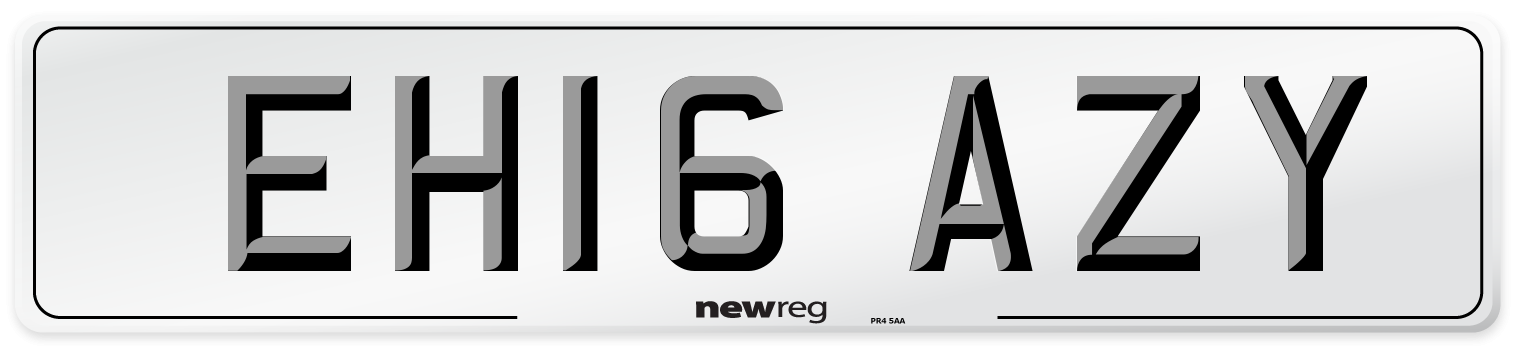 EH16 AZY Number Plate from New Reg
